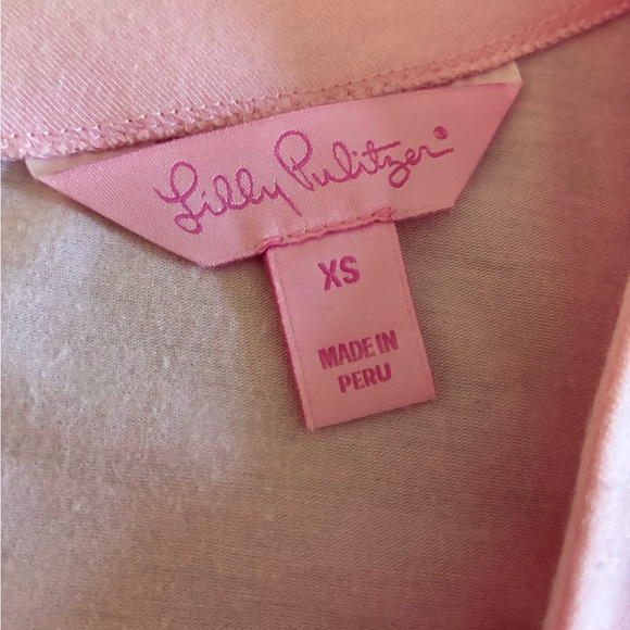 Lilly Pulitzer Fontaine Pink Bellsleeve Soft Top🌸 - Picture 3 of 10